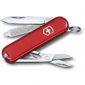 Складной нож Victorinox Classic SD 58 мм 7 функций Красный в блистере (0.6223.B1)