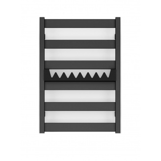 Рушникосушка водяна Terma Vivo 670x500 Black mat (9005 mat)