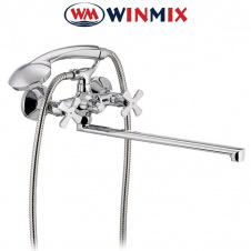 Смеситель для ванны длинный нос Winmix Premium Fobos Euro (Chr-006), Польша
