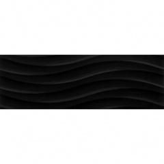 Плитка настенная CERAMIKA COLOR CCR36-1 Onda Black RECT 250x750x9 мм Київ