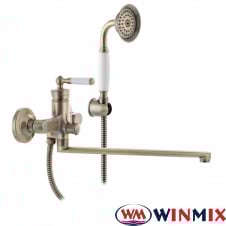 Змішувач для ванни довгий ніс WINMIX Premiun Vintage Bronze EURO (Chr-006), Польща