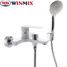 Смеситель для ванны длинный нос Winmix "Premium EVA WHITE" (Chr-009), Польша (латунь)