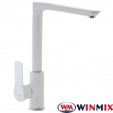Смеситель для кухни Ухо Winmix Premium EVA WHITE (Chr-017), Польша