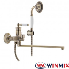 Змішувач для ванни довгий ніс WINMIX Premiun Vintage Bronze EURO (Chr-006), Польща Михайлівка