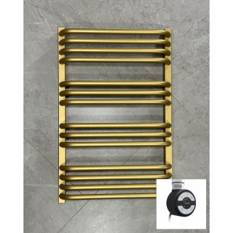 Полотенцесушитель электрический Terma ALEX 760x500 Brass, с ТЕНом MOA