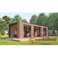 Современная беседка 10,3х3,5м с панорамным остеклением Modern Gazebo 018 Thermowood Production Харьков