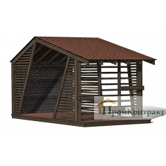 Современная беседка 6,0х3,0м Modern Gazebo 09 от производителя Thermowood Production Черкассы