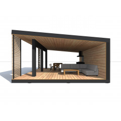 Современная беседка в стиле минимализм Modern Gazebo 01 6,0х9,0м от производителя Thermowood Production Кропивницький