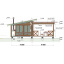 Беседка деревянная Modern Gazebo 011 в современном стиле 8,0х5,0м от производителя Thermowood Production Черкаси