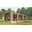 Современная беседка 10,3х3,5м с панорамным остеклением Modern Gazebo 018 Thermowood Production Харьков