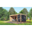 Современная беседка 6,0х3,5м Modern Gazebo 22 с панорамным раздвижным остеклением Thermowood Production Київ