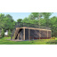 Беседка с террасой на крыше Modern Gazebo 015 с панорамным остеклением 10,3х3,5м Thermowood Production Одесса