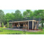 Беседка с террасой на крыше Modern Gazebo 015 с панорамным остеклением 10,3х3,5м Thermowood Production Одесса