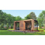 Современная беседка 6,0х3,5м с панорамным раздвижным остеклением Modern Gazebo 21 Thermowood Production Володарск-Волынский