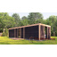 Современная закрытая беседка 10,3х3,5м с панорамным остеклением Modern Gazebo 017 Thermowood Production Чугуев