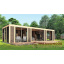 Современная закрытая беседка 10,3х3,5м с панорамным остеклением Modern Gazebo 017 Thermowood Production Чугуев
