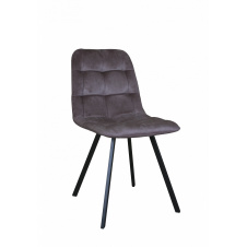 Фото - Стілець Max's furniture Бруклін 01 Чорний/Коричневий Стілець Max's furniture Бруклін 01 Чорний/Коричневий