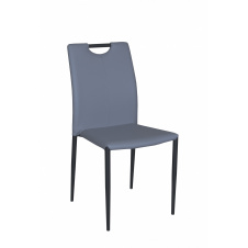 Стілець Max's furniture Денвер Чорний/Світло-сірий