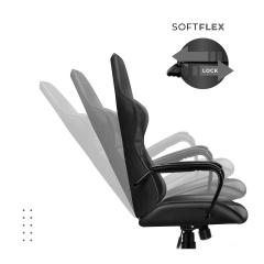 Крісло офісне Markadler Boss 4.2 Black тканина Хуст