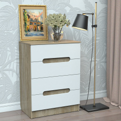 Комод Тиса Мебель 339 Дуб сонома Белый Костополь