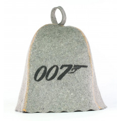 Банная шапка Luxyart "Агент 007" One size серый (LA-959) Киев