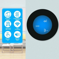 Умный WiFi датчик утечки газа Yobang Security GS-85 Белый (100315) Киев