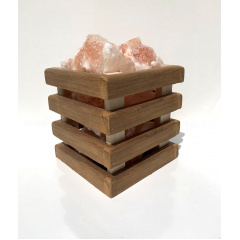 Гімалайська сіль для лазні та сауни липа PRO Кубик ТЕРМО 4,5 кг 17х17х17 см Костопіль