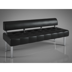 Диван Тонус без подлокотников Sentenzo 1600x600x700 Черный Кременець