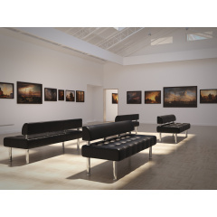 Диван Тонус без подлокотников Sentenzo 1600x600x700 Черный Кременець