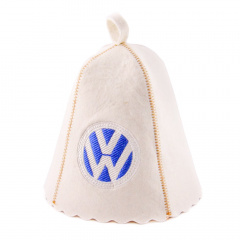 Банна шапка Luxyart Volkswagen Білий (LA-197) Оріхів
