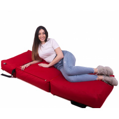 Безкаркасне крісло розкладачка Tia-Sport 210х80 см червоний (sm-0666-16) Київ