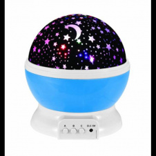 Ночник Star Master Dream Rotating Plus світильник проектор зоряного неба з USB кабелем Білий з синім (210PO169)
