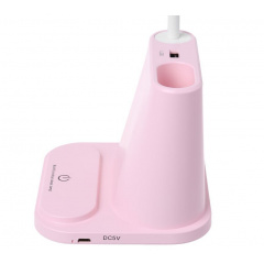 Настольная светодиодная лампа RIAS Multifunctional Desk Lamp с держателем для телефона 1200mAh Pink (3_02971) Бердянськ