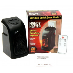 Портативний обігрівач RIAS Handy Heater з пультом 400W Black (3_02395) Оріхів