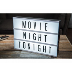 Інтер'єрний лайтбокс з літерами LightBox А4 90 літер Білий (jk123657) Буча