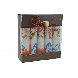 Набор полотенец для кухни Luxyart "Маки" 35*70 см 5 шт (LR-156)