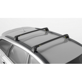 Автобагажник на крышу Turtle AIR 2 Audi A6 2011+ Черный