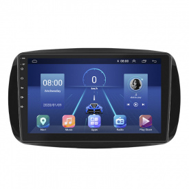 Штатная магнитола Lesko Smart Fortwo III 2014-н.в. 9" 2/32Gb 4G Wi-Fi GPS Top (10274-53348)