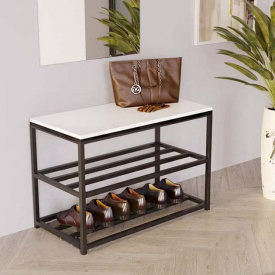 Тумба для обуви GoodsMetall металлическая в стиле Лофт 550х800х350 ПО111