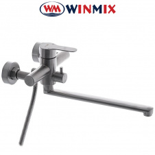 Смеситель для ванны длинный нос Winmix DAX 006 EURO, Польша (нержавеющая сталь)