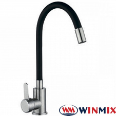Фото - Смеситель для кухни Ухо WINMIX DAX 011 BLACK рефлекторный черный гусак (Chr-011), Польша (нержавеющая сталь) Смеситель для кухни Ухо WINMIX DAX 011 BLACK рефлекторный черный гусак (Chr-011), Польша (нержавеющая сталь)