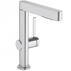 Смеситель для умывальника Hansgrohe Finoris 230 с вытяжным душем 2jet и донным клапаном Push-Open, хром (76063000)