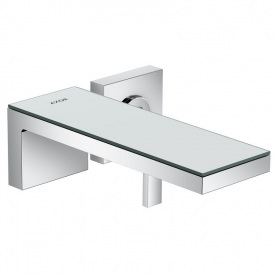 Смеситель для умывальника Axor MyEdition 221 на 2 отверстия, хром/зеркальное стекло (47062000)