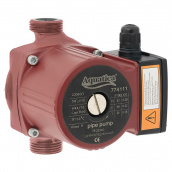 Насос циркуляционный 100Вт Hmax 6м Qmax 75л/мин Ø1½" 130мм + гайки Ø1" AQUATICA (774133)