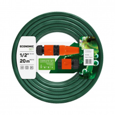Фото - Поливочный набор Economic 1/2” 20м + набор фитингов Basic Cellfast Поливочный набор Economic 1/2” 20м + набор фитингов Basic Cellfast