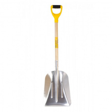 Лопата совкова MASTERTOOL (сніг/зерно) з алюмінію з держаком та ручкою 280х380х500 мм 1100 мм 14-6279