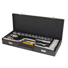 Фото - Набор насадок торцевых MASTERTOOL PROFI CrV 1/2" 10-32 мм 24 шт (78-4125) Набор насадок торцевых MASTERTOOL PROFI CrV 1/2" 10-32 мм 24 шт (78-4125)