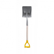 Лопата совкова Mastertool з держаком і ручкою 225х275х490 мм 1200 мм молоткове фарбування 14-6269