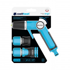 Комплект Ergo з прямимо пістолетним зрошувачем 1/2"-5/8" Cellfast Київ