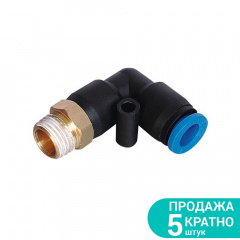 Штуцер цанговий (кутовий) Ø12мм МТ 1/4" SIGMA (7027211) Київ